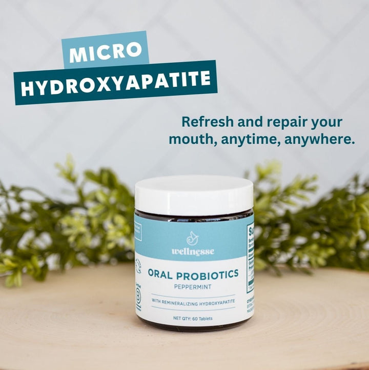 Non-Toxic Hydroxyapatite Probiotic Oral Care Tablets