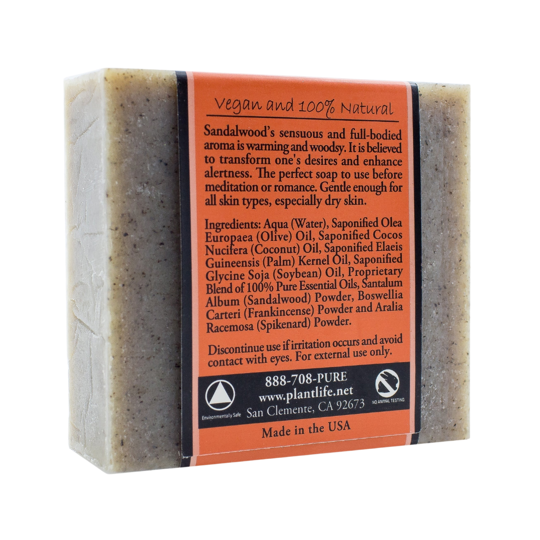 Pure Sandalwood Woodsy Aromatic Bar Soap