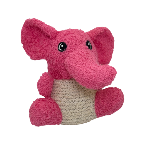 Handcrafted Ramie Cotton Elephant Bath Scrubby Toy