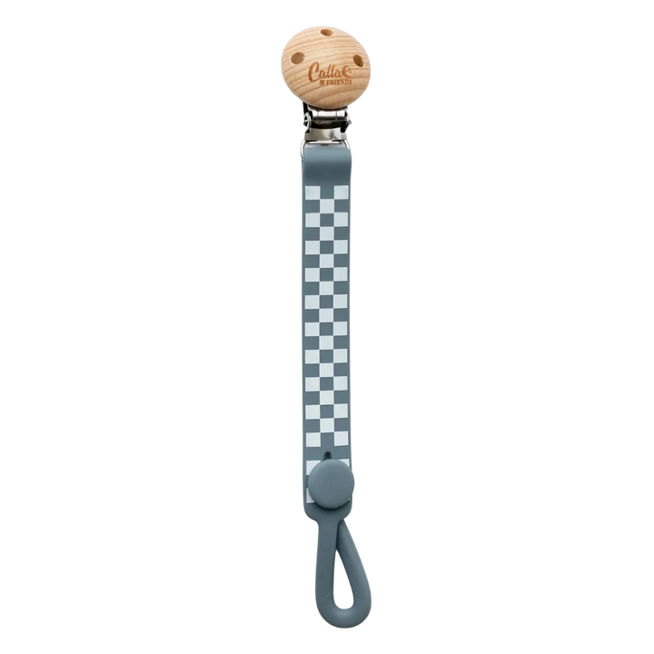 Checkered Silicone Baby Clip