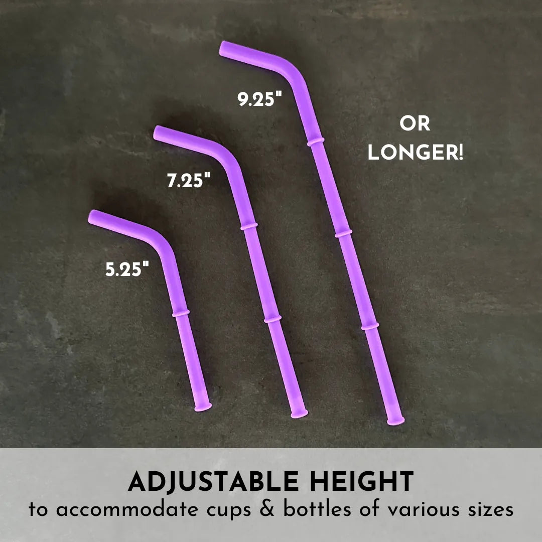 Silicone Reusable Straw Family Set
