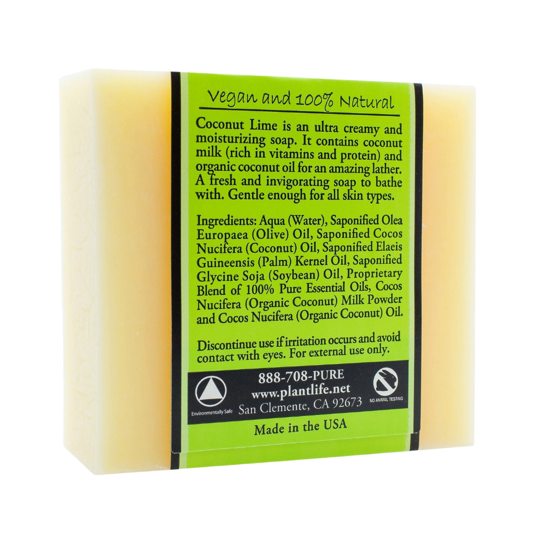Organic Coconut Lime Creamy Bar Soap