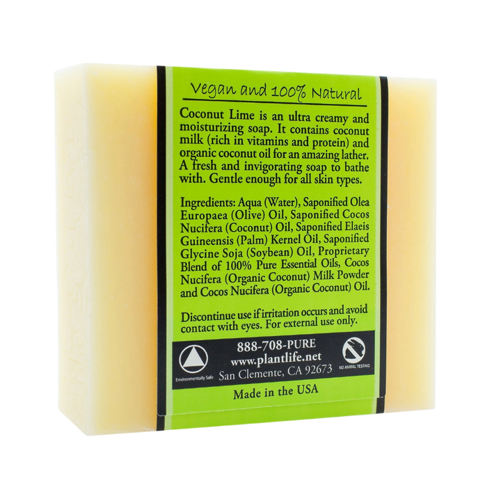 Organic Coconut Lime Creamy Bar Soap