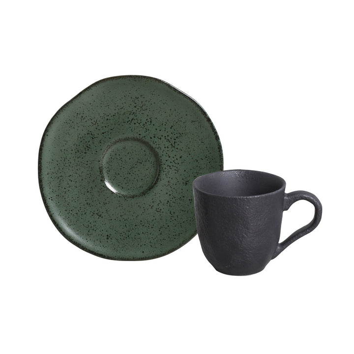 Non-Toxic Ceramic Cup &amp; Saucer Dinnerware Set, 6 Ct.