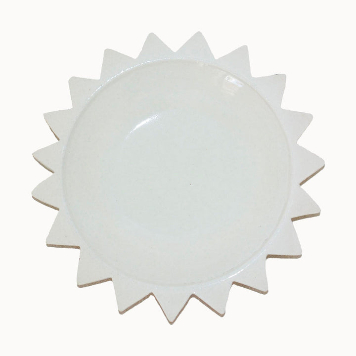 Handcrafted Terracotta Sun Ceramic Dinnerware Plate
