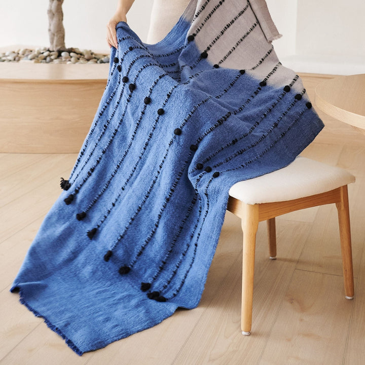 Handcrafted Merino Throw Blanket, 43" x 83"
