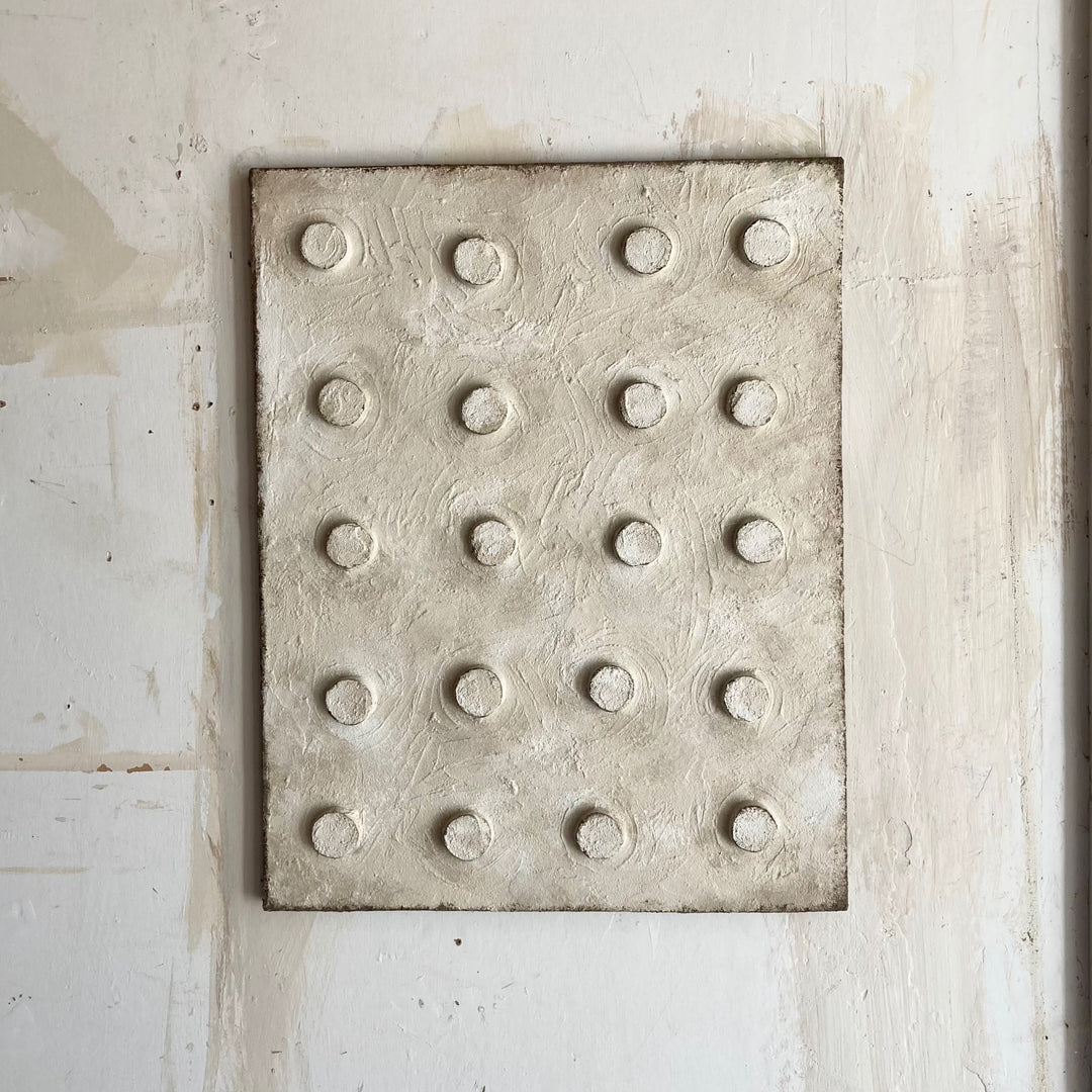 Handcrafted Patina Dot Wall Sculpture, 22" x 28"