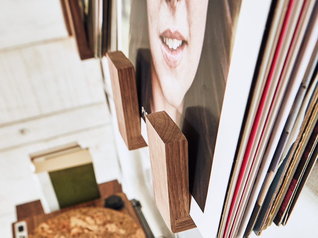 Handcrafted Hardwood Vinyl Record Wall Shelf, 2 Ct.