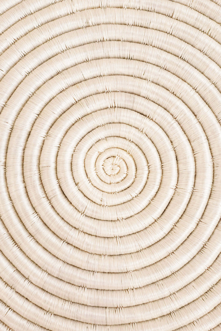 White Sisal Woven Placemat