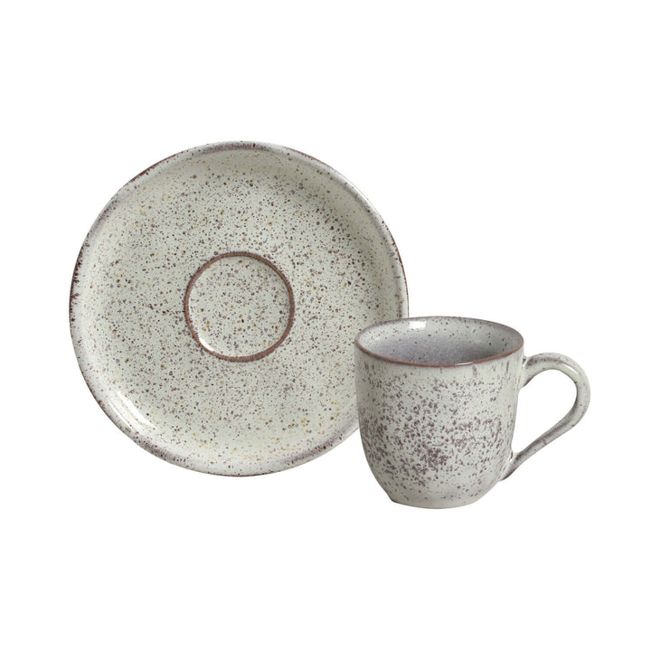 Non-Toxic Ceramic Cup &amp; Saucer Dinnerware Set, 6 Ct.