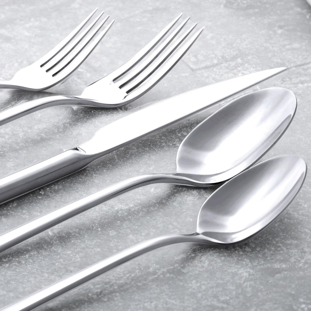 Mirror-Finish 18/10 Stainless Steel Flatware Set of 20