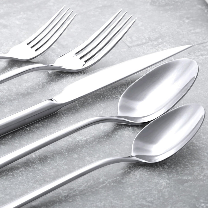 Mirror-Finish 18/10 Stainless Steel Flatware Set of 20