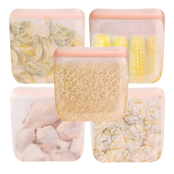 Silicone Food Storage Bag Set