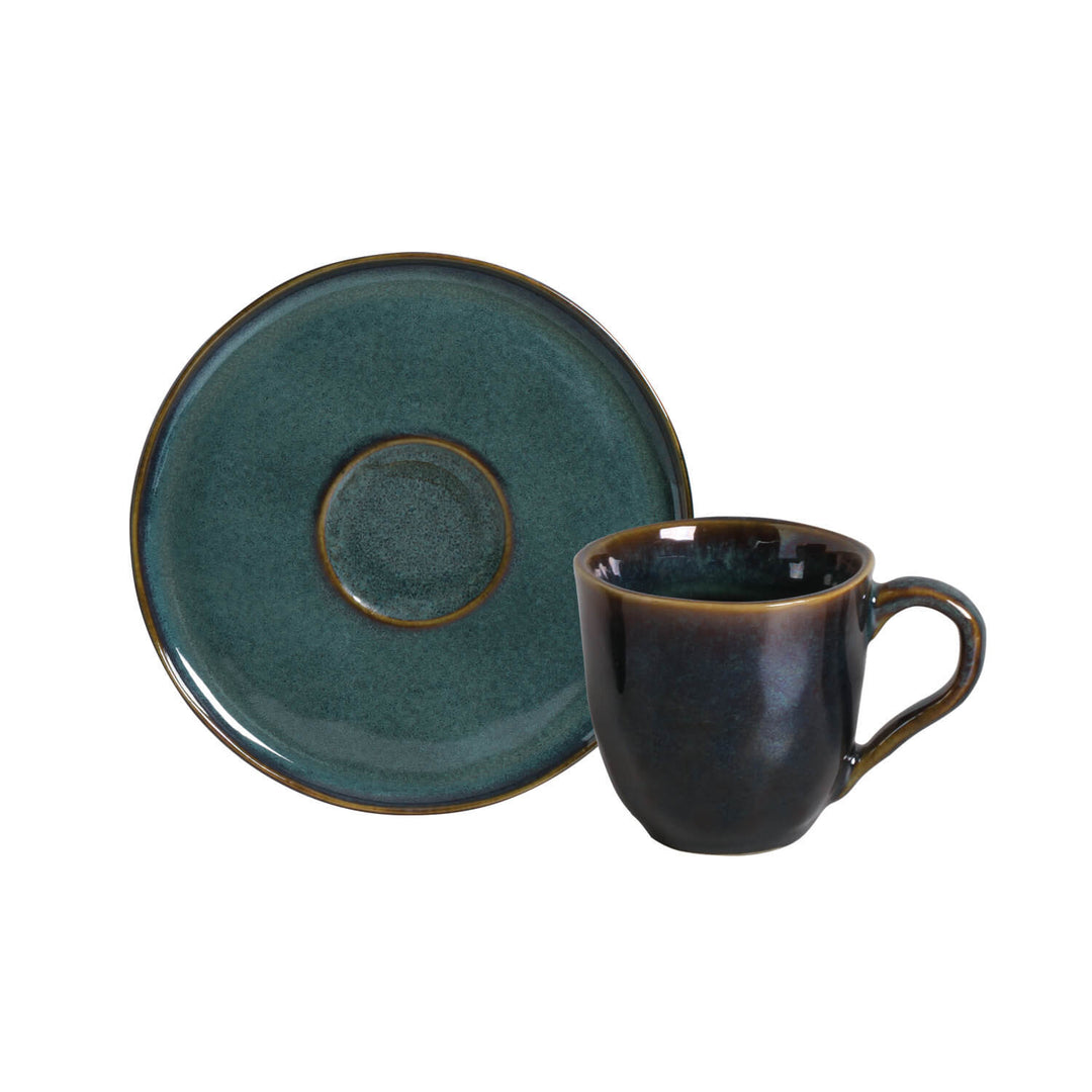 Non-Toxic Ceramic Cup &amp; Saucer Dinnerware Set, 6 Ct.