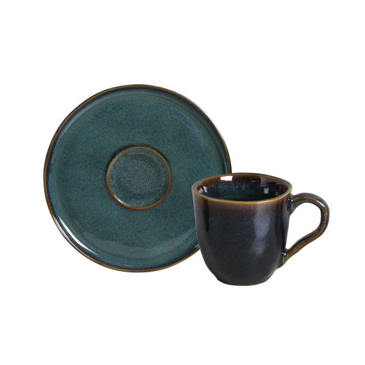 Non-Toxic Ceramic Cup &amp; Saucer Dinnerware Set, 6 Ct.