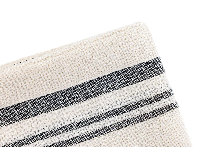 Handloomed Superfine Alpaca Throw, Ink &amp; Ivory