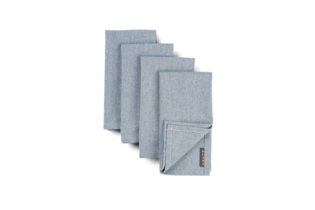 Upcycled Cotton Cloth Table Napkins, 18" x 18", 4 Ct.