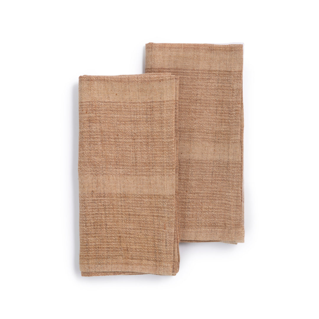 Organic Handwoven Cotton Table Napkins 20" x 20", 2 Ct.