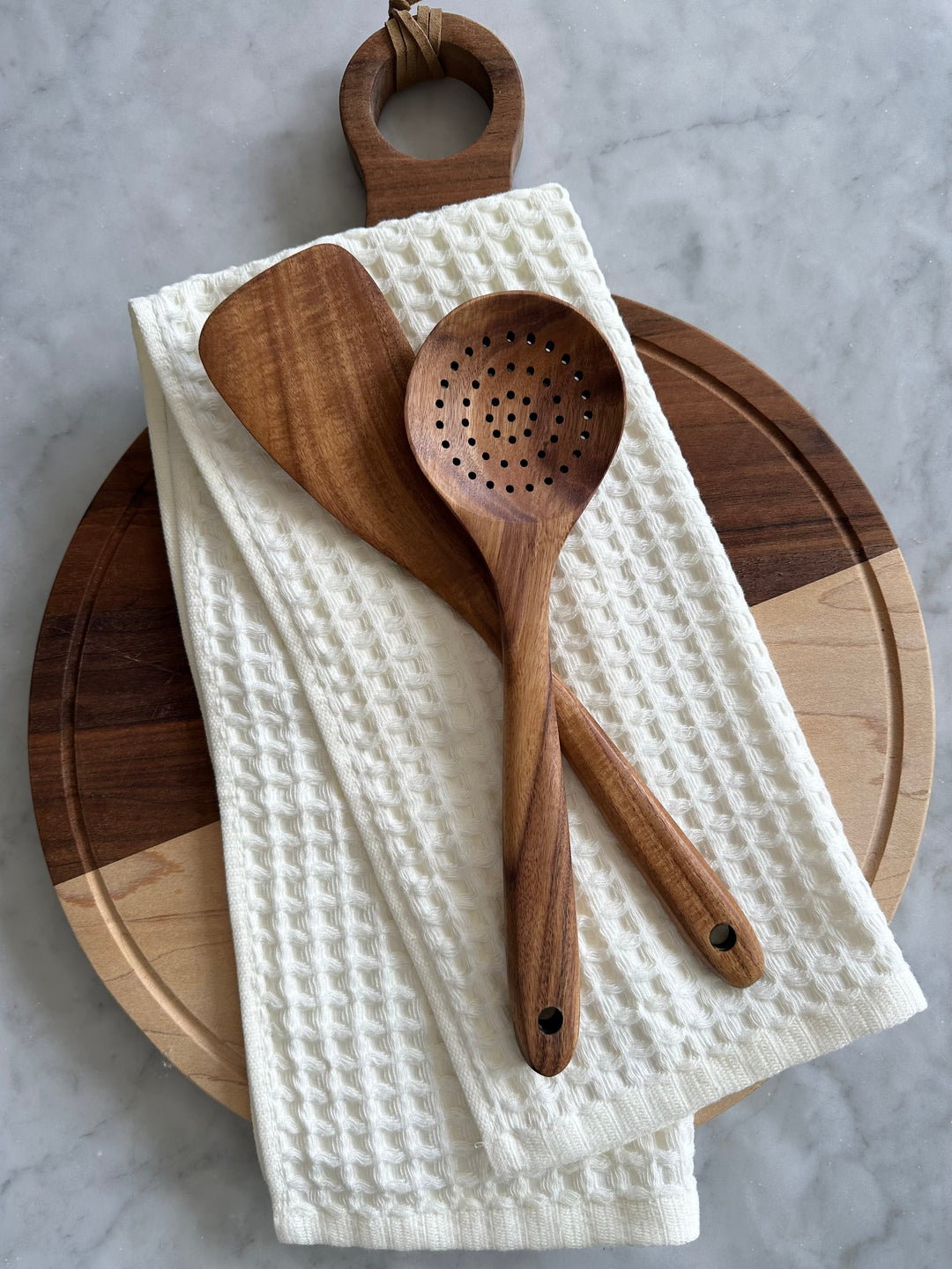 Natural Teak Wood Kitchen Utensil Set, 4 Ct.