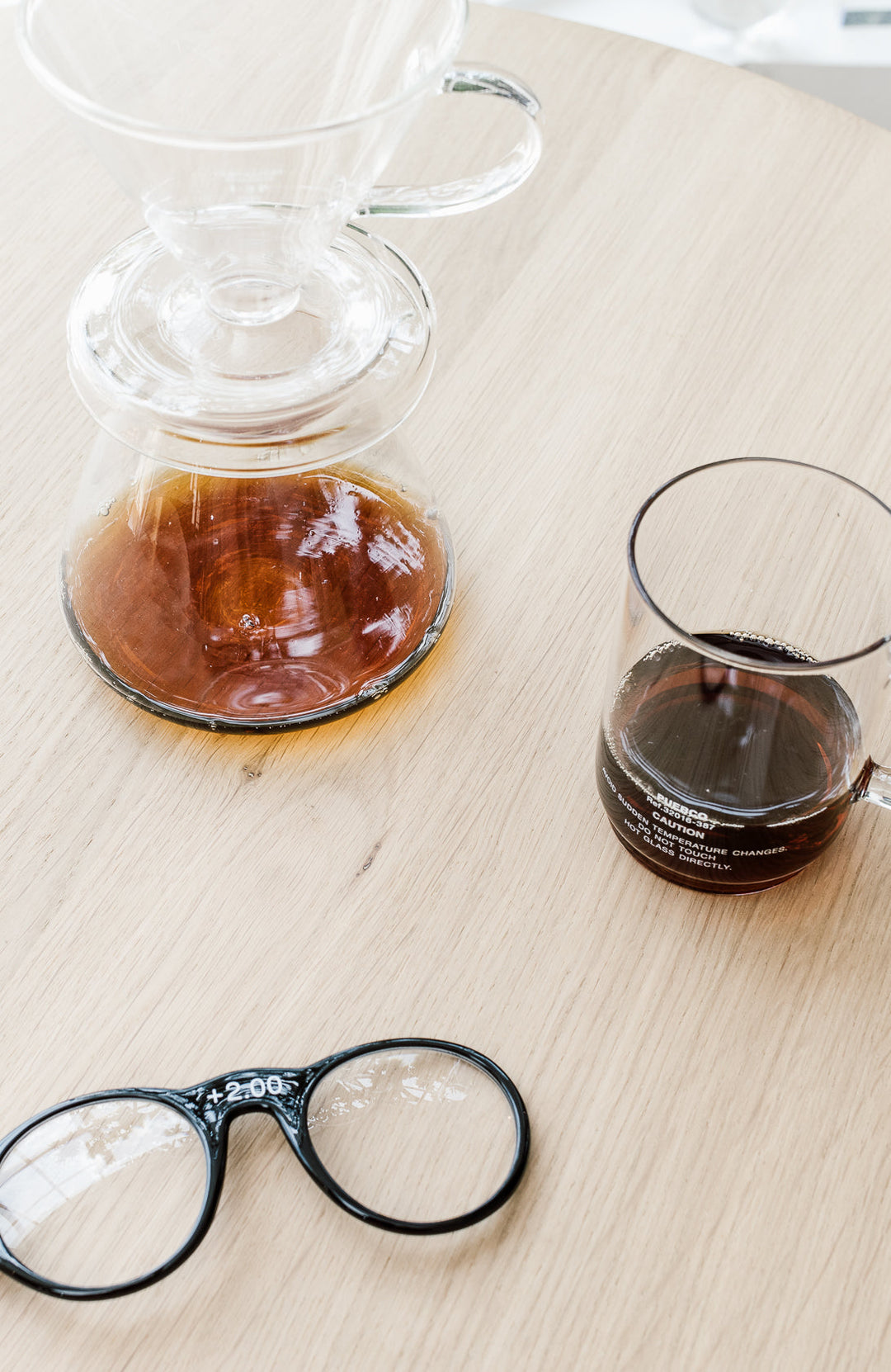 Recycled Borosilicate Glass Pour-Over Dripper Set