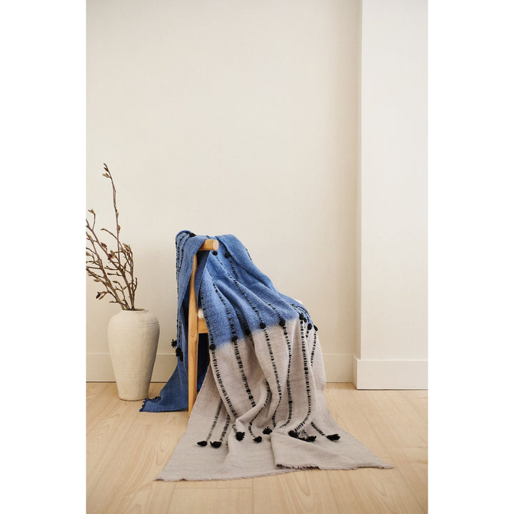 Handcrafted Merino Throw Blanket, 43" x 83"