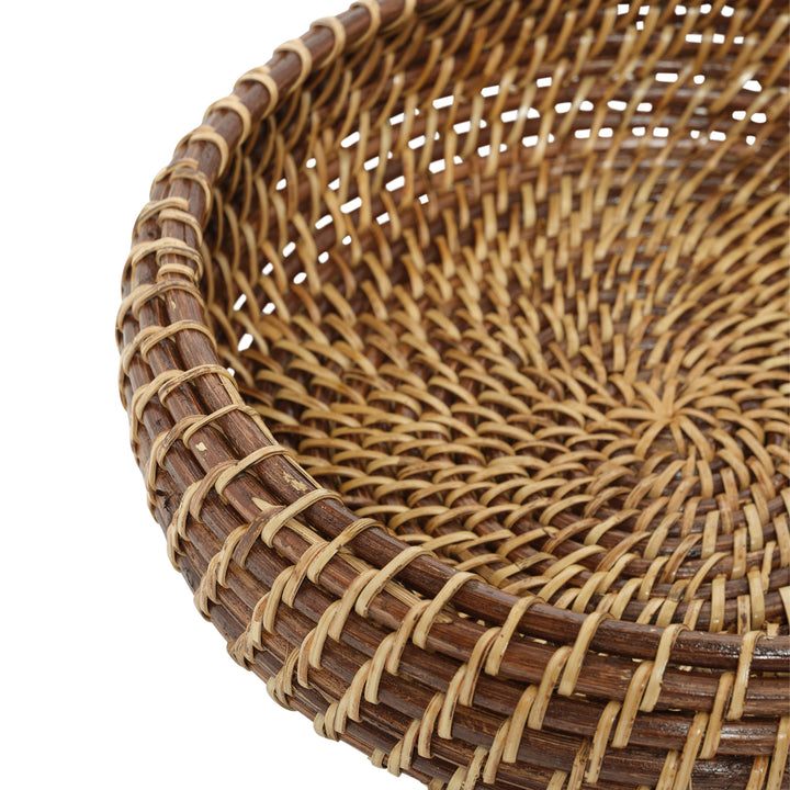 Handcrafted Rattan Fruit Basket &amp; Bowl, 10"