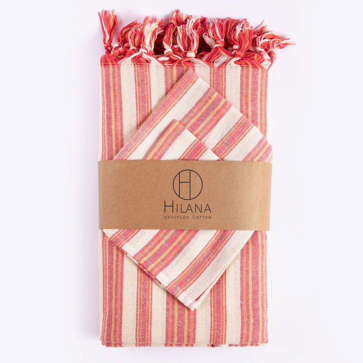 Recycled Cotton Mediterranean Table Linen Set, 13 Ct.