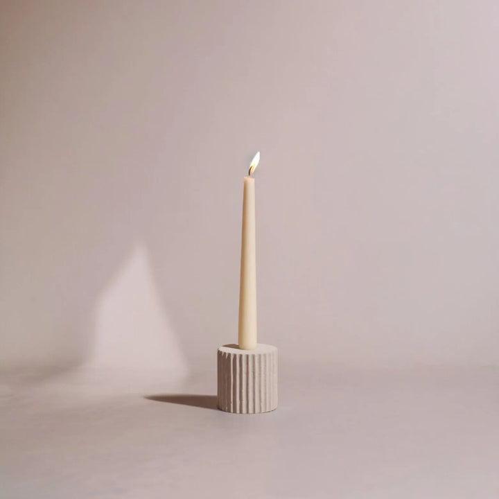 Pilar Sandstone Taper Candle Holder