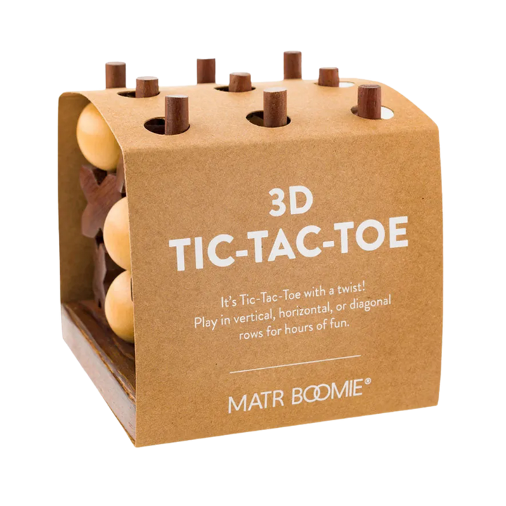 3D Rosewood Tic Tac Toe Game
