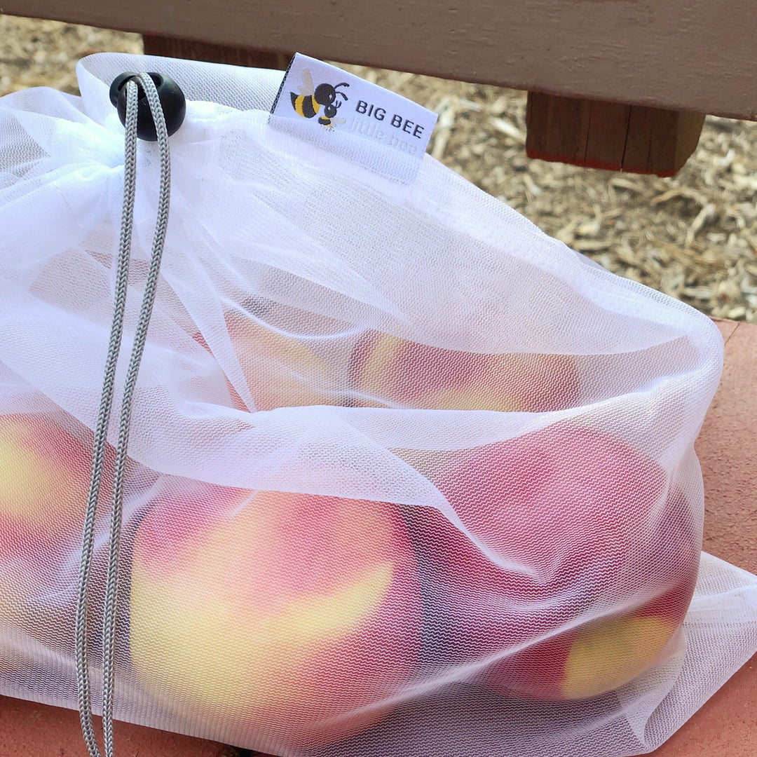 Plastic-Free Mesh Produce Food Storage Bags, 4 Ct.