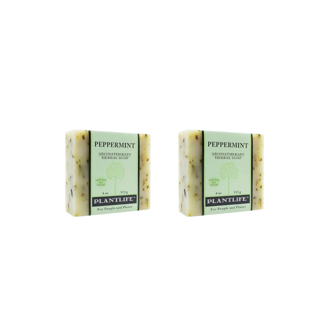 Handcrafted Peppermint Essential Oil Bar Soap
