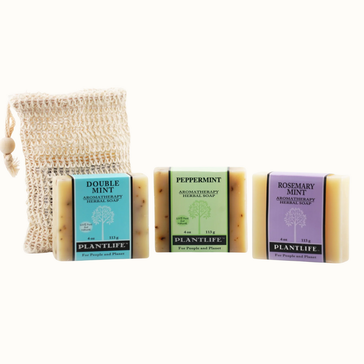 Organic Essential Oil Bar Soap Gift Set Bundle