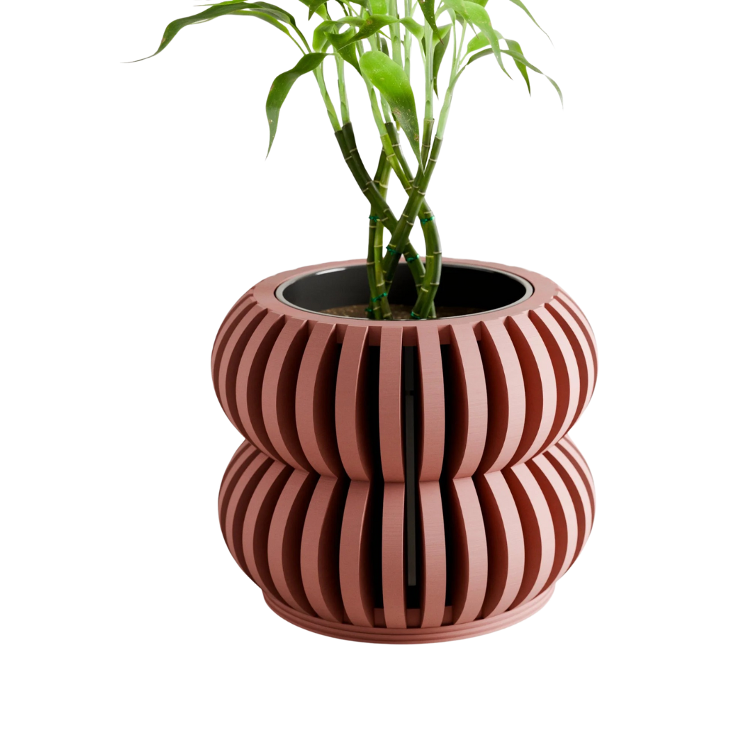 Biodegradable Plant-Based Bubble Sculpted Planter Decor