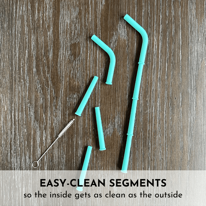 BPA-Free Silicone Adjustable Drinkware Straws, 8 Ct.
