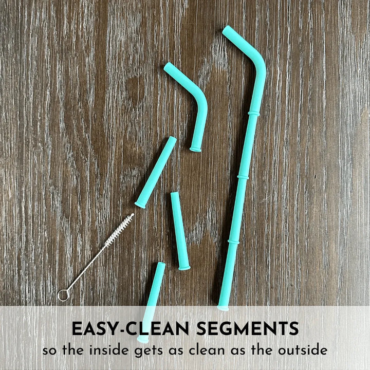 Silicone Reusable Straw Family Set