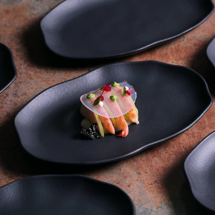 Non-Toxic Porcelain Oval Serveware Platters, 4 Ct.