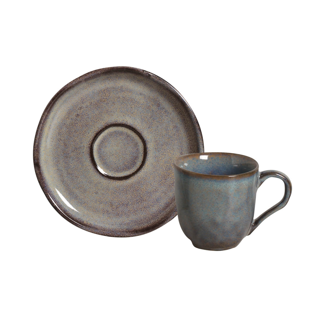 Non-Toxic Ceramic Cup &amp; Saucer Dinnerware Set, 6 Ct.