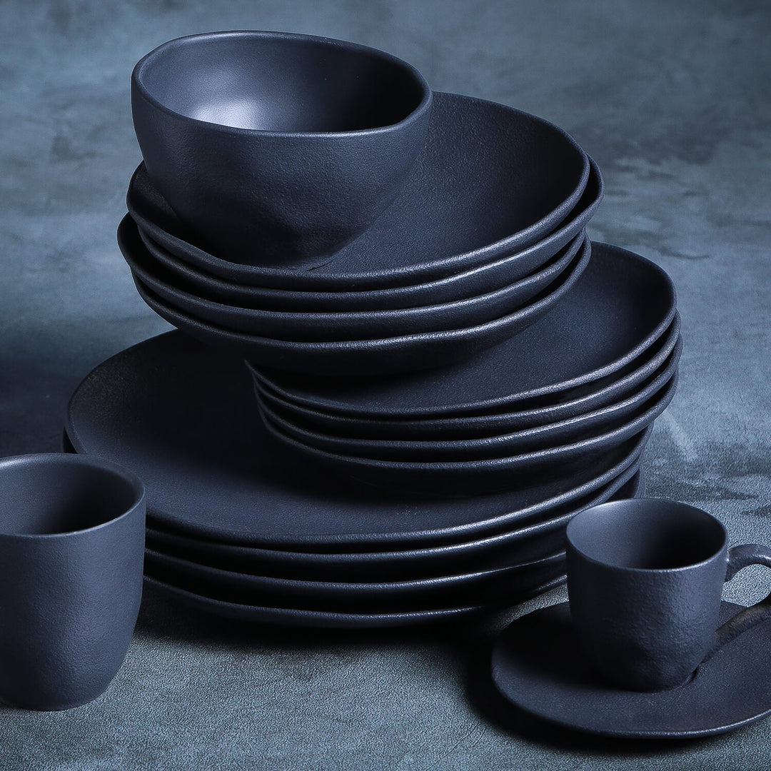 Non-Toxic Ceramic Cup &amp; Saucer Dinnerware Set, 6 Ct.