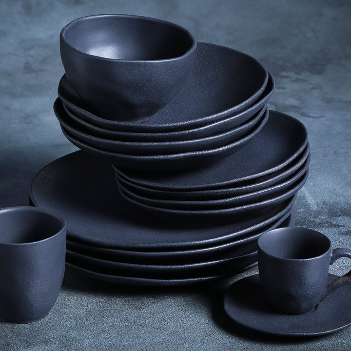 Non-Toxic Ceramic Cup &amp; Saucer Dinnerware Set, 6 Ct.