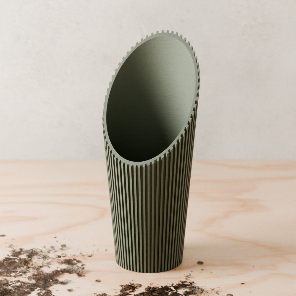 Handcrafted Cylindrical Gardening Soil Scoop, 3.2" x 7.5"