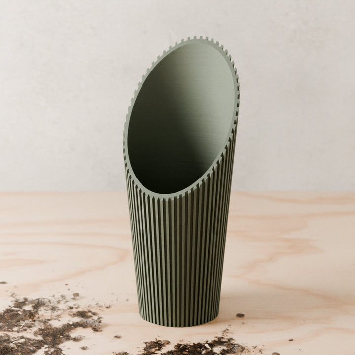 Handcrafted Cylindrical Gardening Soil Scoop, 3.2" x 7.5"