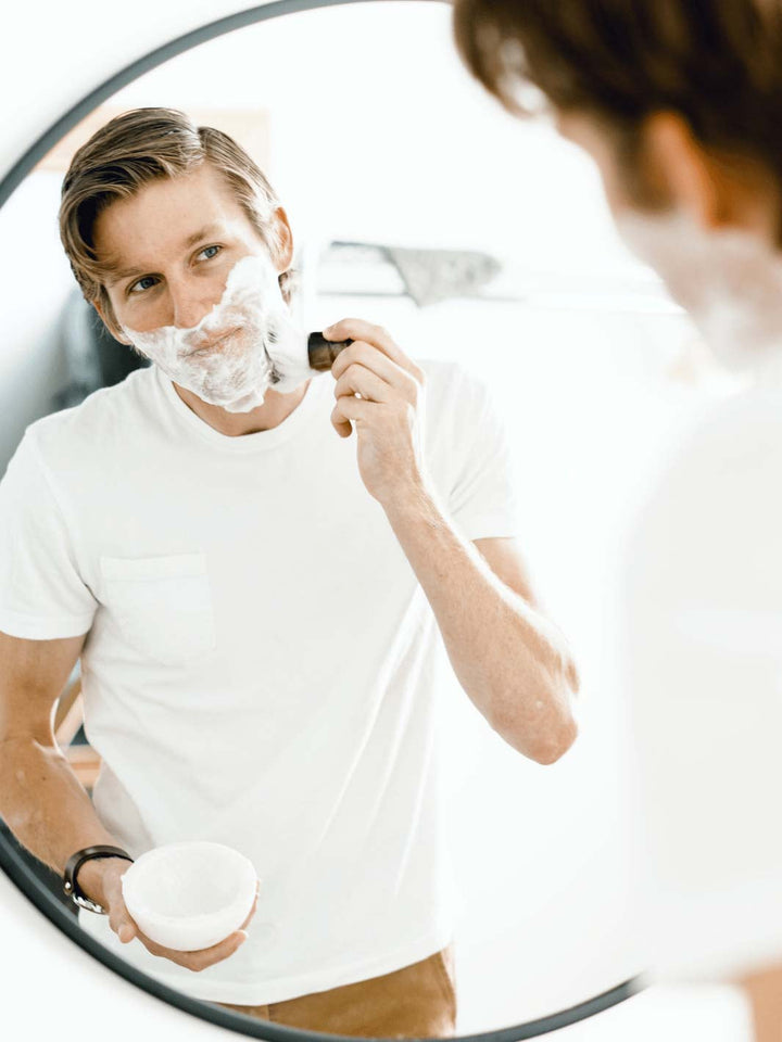 Non-Toxic Marble Shaving Bowl &amp; Grooming Kit