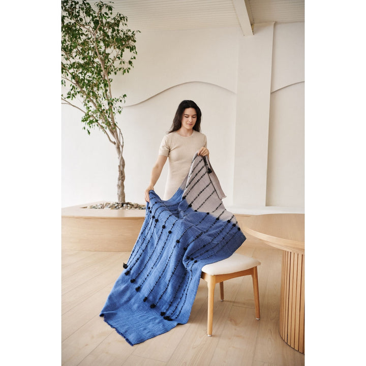 Handcrafted Merino Throw Blanket, 43" x 83"
