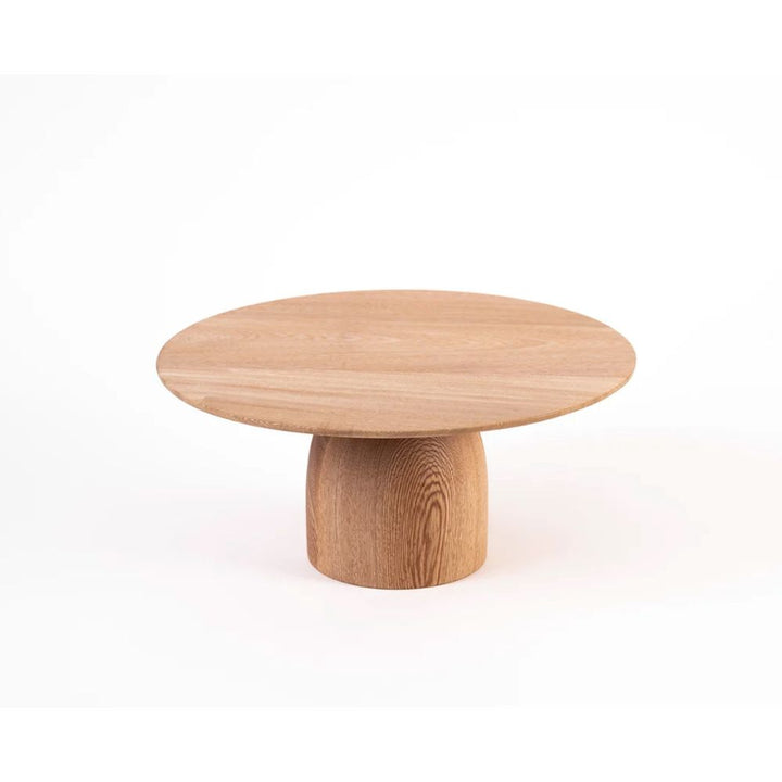 Handcrafted Rosa Morada Wood Cake Stand, 13.75"