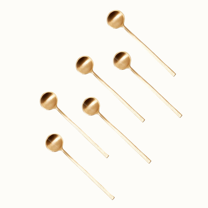 Handcrafted Pure Brass Dessert Flatware, 4 Ct.