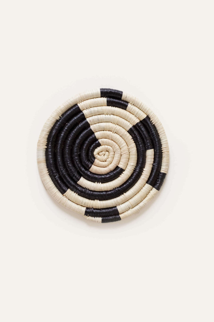 Handwoven Raffia Serveware Coasters, 4", 8 Ct.