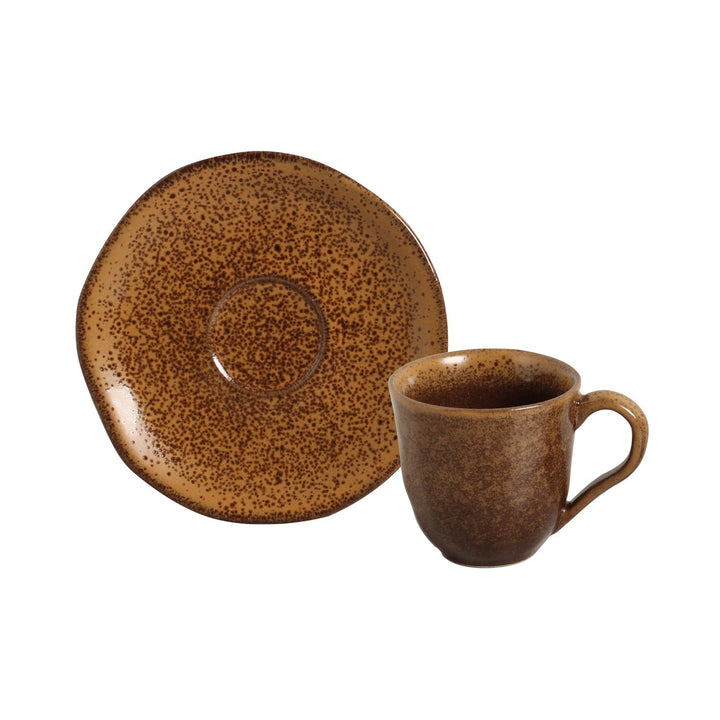 Non-Toxic Ceramic Cup &amp; Saucer Dinnerware Set, 6 Ct.