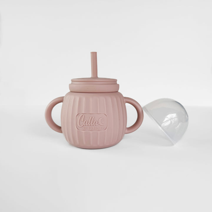 Non-Toxic Silicone Toddler Sippy Cup with Handles, 7 oz.