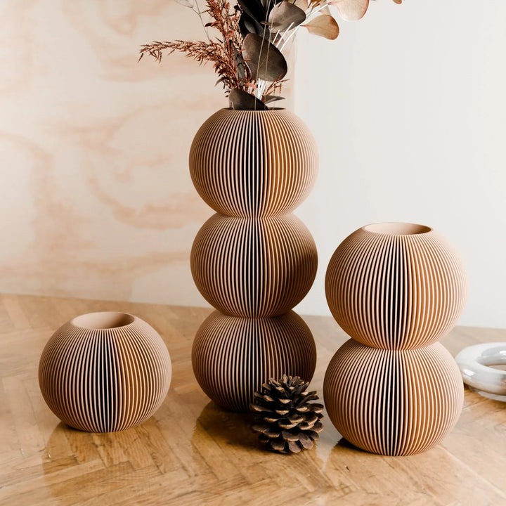 Wood Fiber Bubble Vase