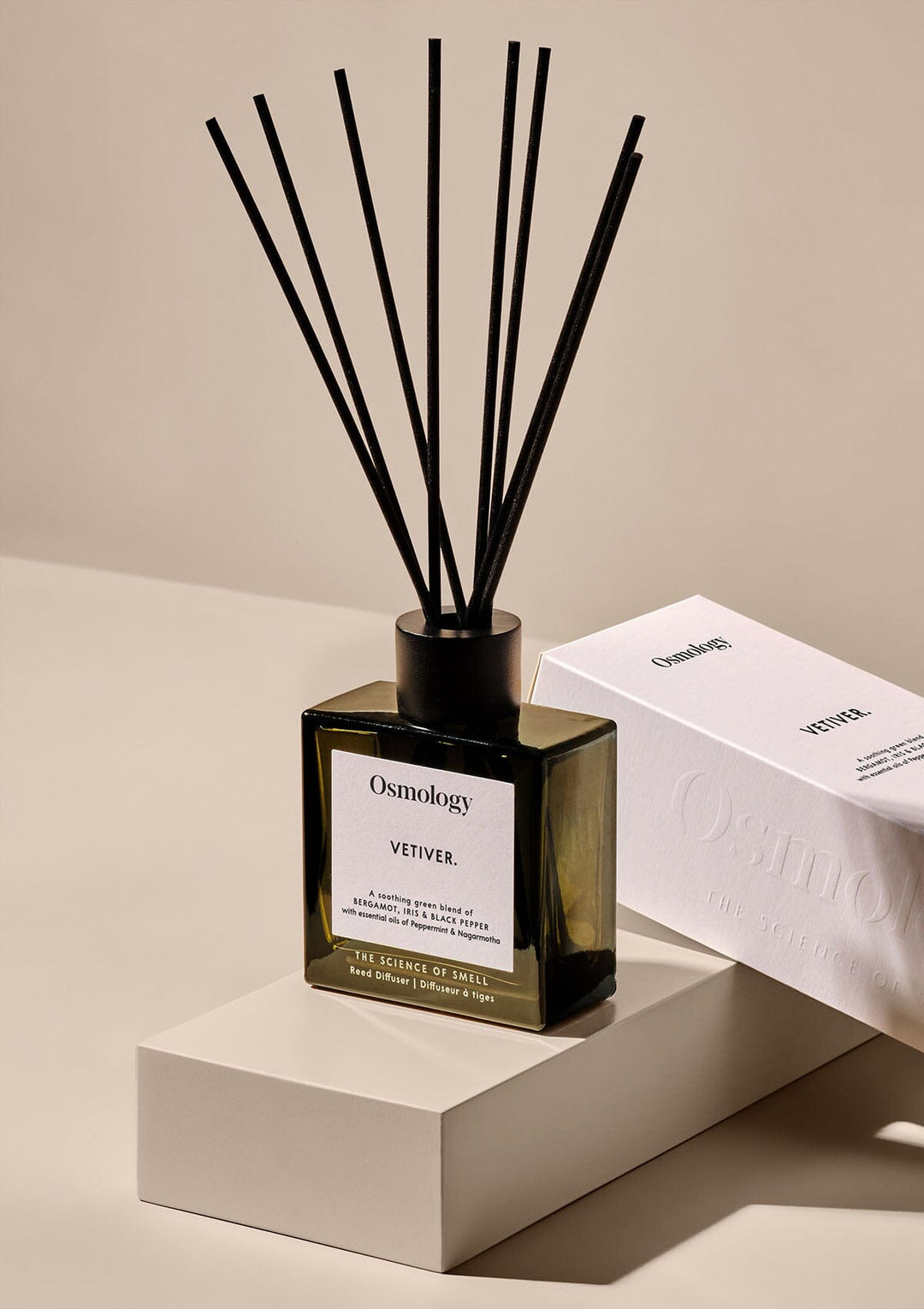 Vegan Vetiver Reed Diffuser, Flame-Free, 5 fl oz
